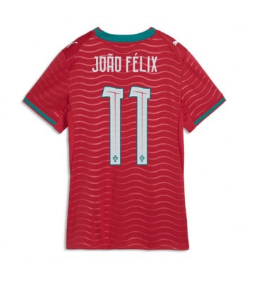 Portugal Joao Felix #11 Hjemmebanetrøje Dame VM 2026 Kortærmet
